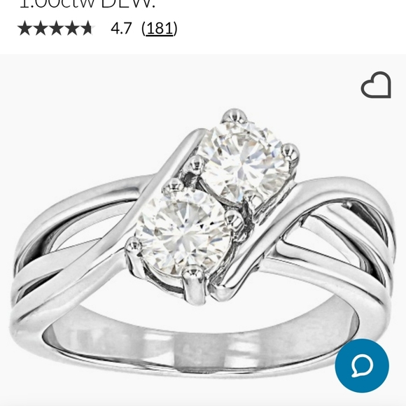 Moissanite Fire Crossover Band Ring - Picture 6 of 12